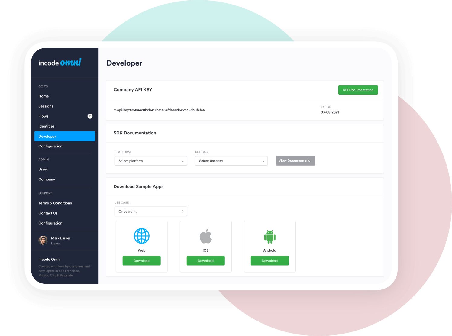 screenshot of Incode Omni